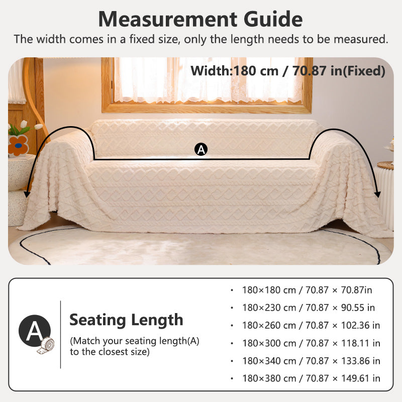 OHSIO Plush Pet-Friendly Sofa Cover – Non-Slip, Stain-Resistant & Washable – product view 3