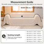 OHSIO Plush Pet-Friendly Sofa Cover – Non-Slip, Stain-Resistant & Washable – product view 3
